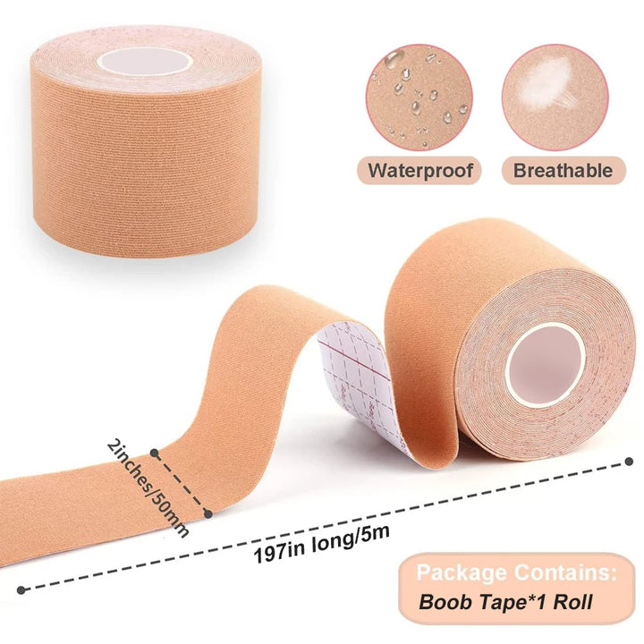 1 Roll Kinesiology Tape 5cm x 5m,Elastic Premium Athletic Tape,Uncut Tape Hypoallergenic and Waterproof for Muscle Pain Relief